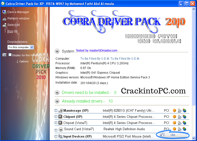 Cobra Driver Pack 2021 Crack Full ISO Torrent Free Download