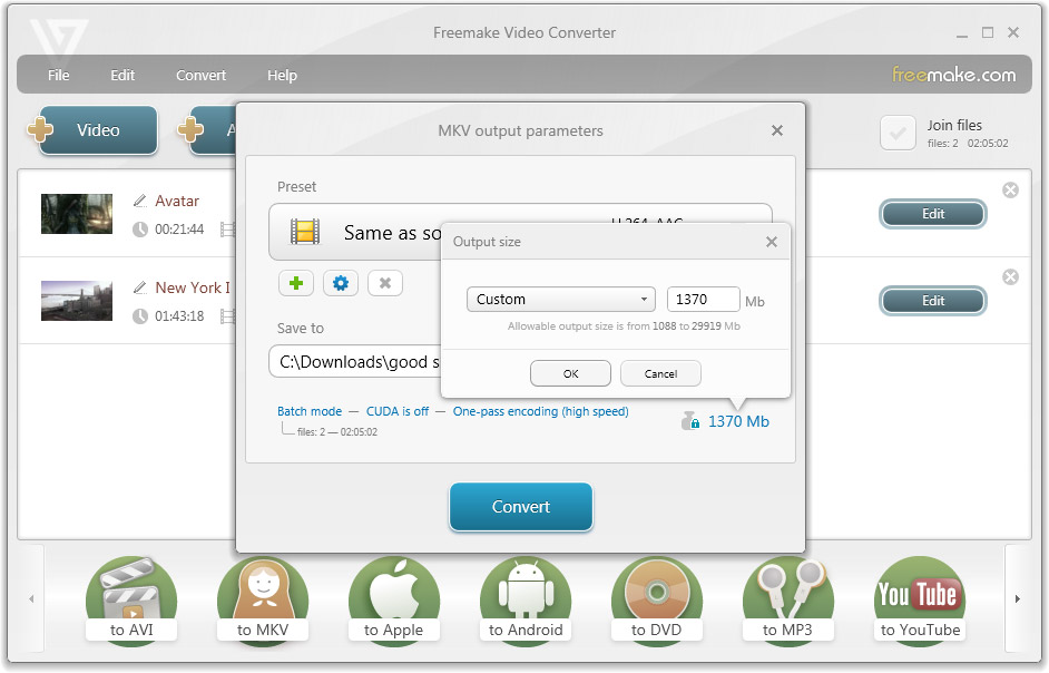 Freemake Video Converter 4.1.13.154 download the new for mac