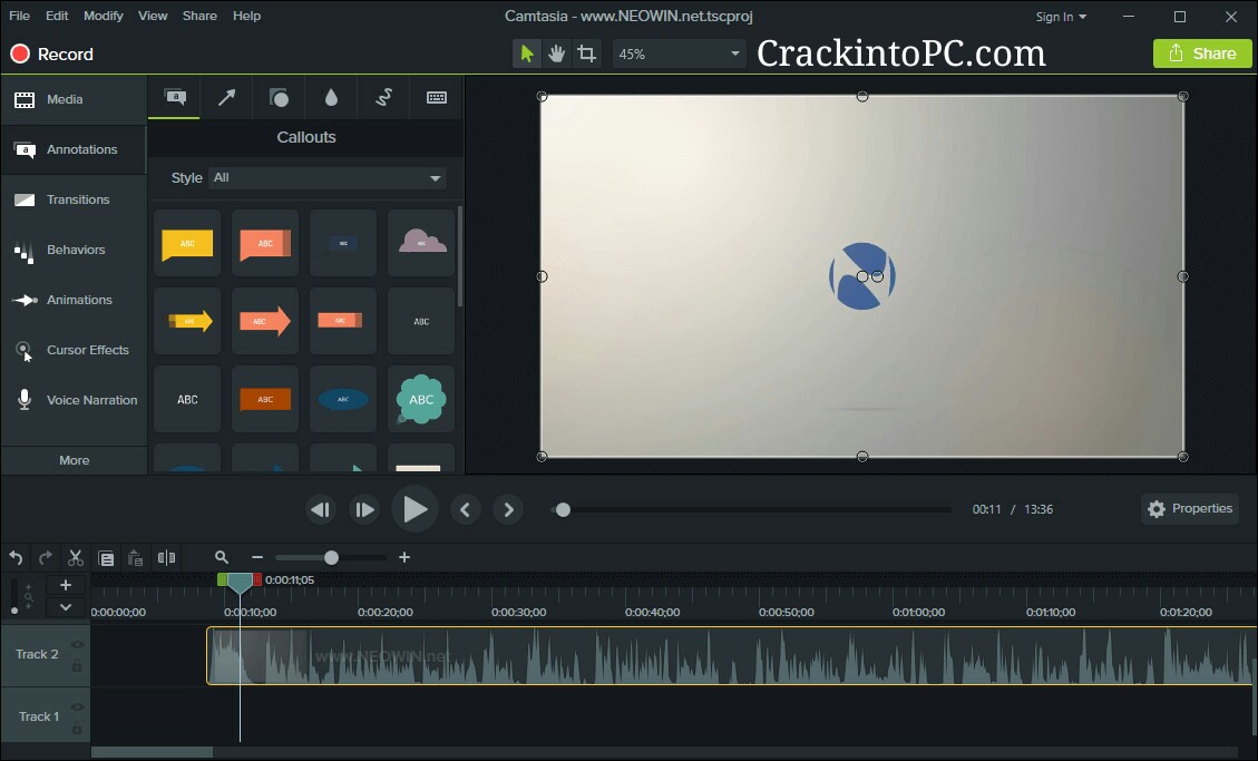 Camtasia Studio 2021.0.19 With Crack Serial Key 2022 Latest Download