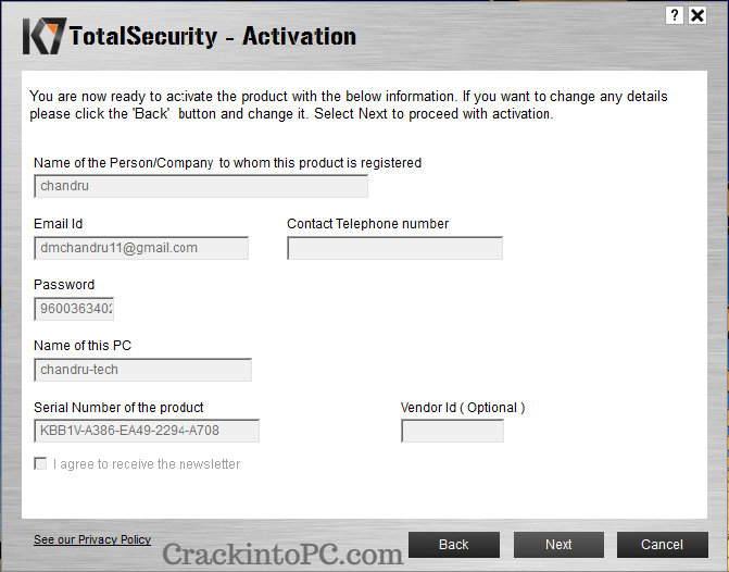 K7 Total Security 16.0.0748 Crack With Serial Key Latest Version [2022]