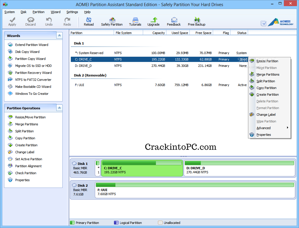 AOMEI Partition Assistant 10.0.0 Crack With Keygen Free Download 2022