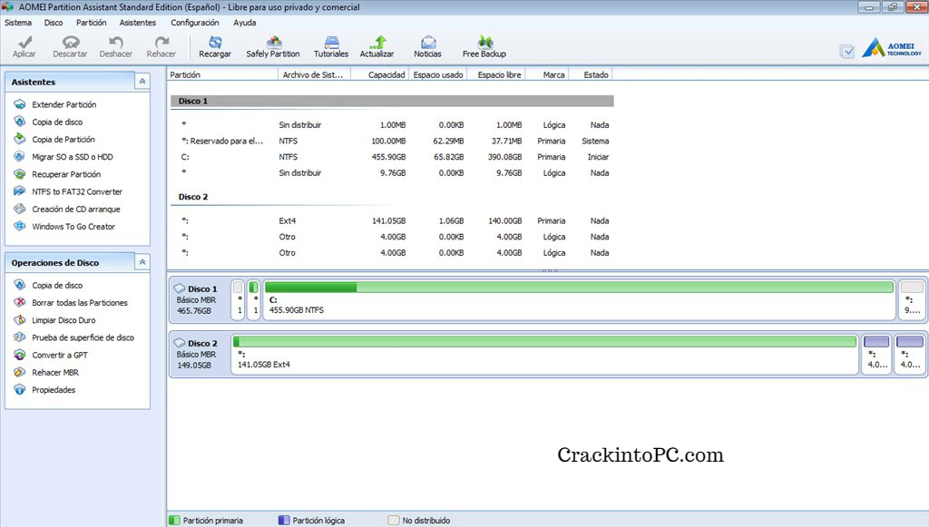 AOMEI Partition Assistant 9.8.0 Crack With Keygen Free Download 2022