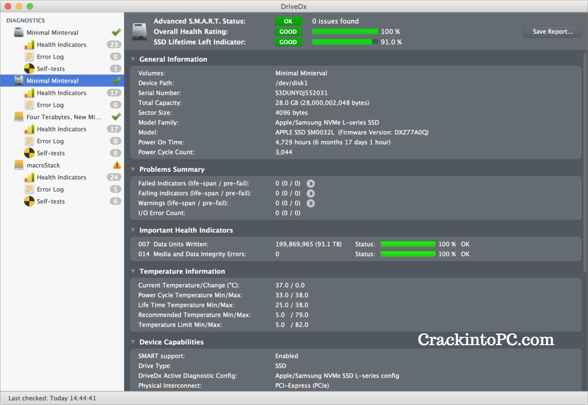 DriveDx 1.11.0 Crack For Mac Plus License Key Full Version Download 2022